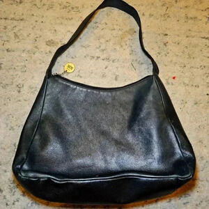 The Sak Black Pebbled Leather Hobo Shoulder Bag